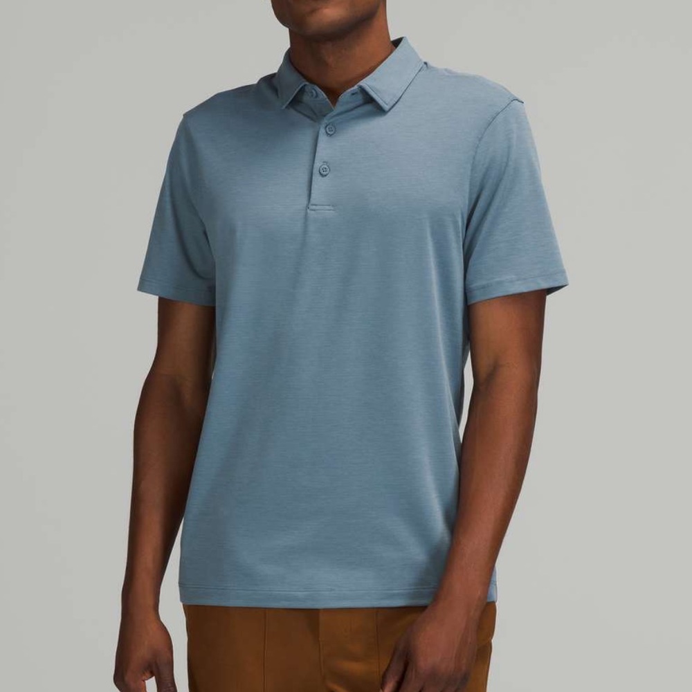 RIVER BLUE lululemon Evolution Short-Sleeve Polo Shirt